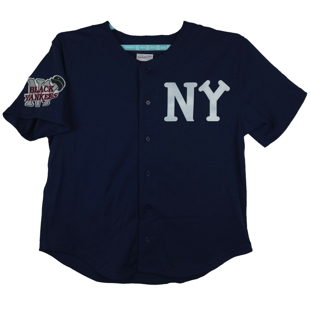Authentic New York Black Yankees Mitchell & Ness NNL XL XLarge BP Jersey NWT